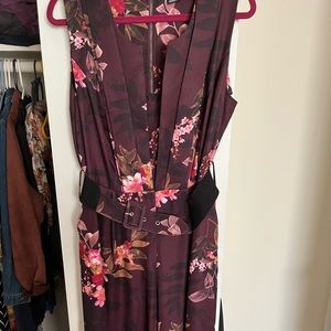 City chic floral jumpsuit.